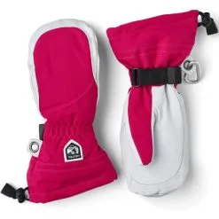 Hestra Heli Ski Fausthandschuhe Fuchsia / Offwhite Damen