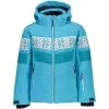 CMP Girl`s Snaps Hood Skijacke Turchese Curacao / B.Blue Kinder -Negozio Al Dettaglio Ski 158036 331 845 03