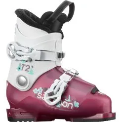 Salomon T3 RT Girly Skischuh Rose Violet Translucent / White Kinder