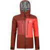 Ortovox 3L Deep Shell Hardshelljacke Clay Orange Damen -Negozio Al Dettaglio Ski 237585 821 640 01
