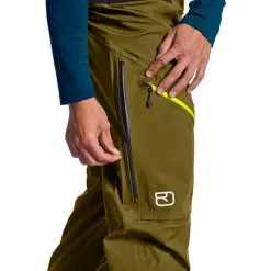 Ortovox 3L Guardian Shell Skihose Green Moss Herren -Negozio Al Dettaglio Ski 237605 814 740 01 d