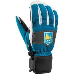Leki Patrol 3D Fingerhandschuhe Petrol / Graphit Kinder