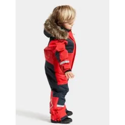 Didriksons Björnen Kids Cover 5 Overall Bright Red Kinder -Negozio Al Dettaglio Ski 271638 320 551 02 d