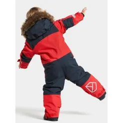 Didriksons Björnen Kids Cover 5 Overall Bright Red Kinder -Negozio Al Dettaglio Ski 271639 320 551 02 c