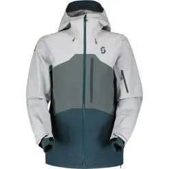 Scott Vertic 3L Hardshelljacke Light Grey / Grey Green Herren
