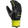 Leki Worldcup Race Downhill S Fingerhandschuhe Black / Ice Lemon