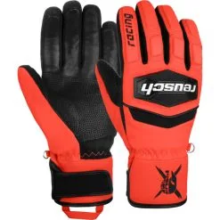 Reusch Worlcup Warrior R-tex XT Fingerhandschuhe Black / Fluo Red