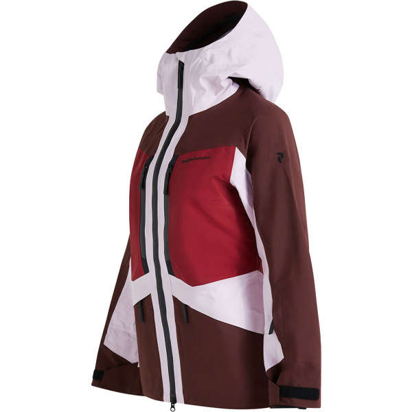 Peak Performance Gravity Gore-Tex Skijacke Cold Blush / Sapote / Rouge Red Damen 5 Peak Performance Gravity Gore-Tex Skijacke Cold Blush / Sapote / Rouge Red Damen - immagine 3