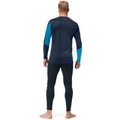 Norrøna Falketind Equaliser Merino Round Neck Funktionsshirt Lang Hawaiian Surf / Indigo Night Herren -Negozio Al Dettaglio Ski 349281 919 829 01 c