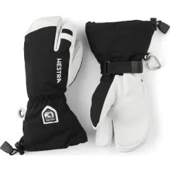 Hestra Army Leather Heli Ski 3- Fingerhandschuhe Black Kinder